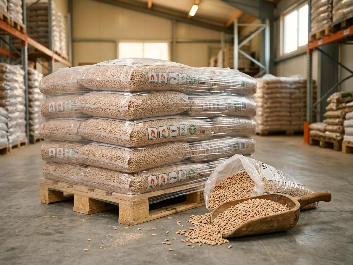 Пеллеты хвойные 8 мм, тонна